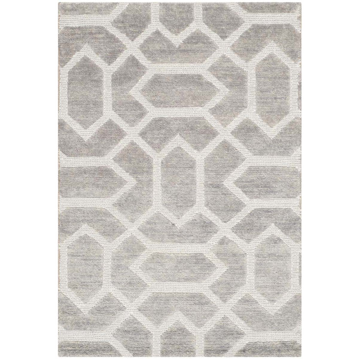 Safavieh Santa Fe 531 Rug, STF531 - Dark Grey / Silver