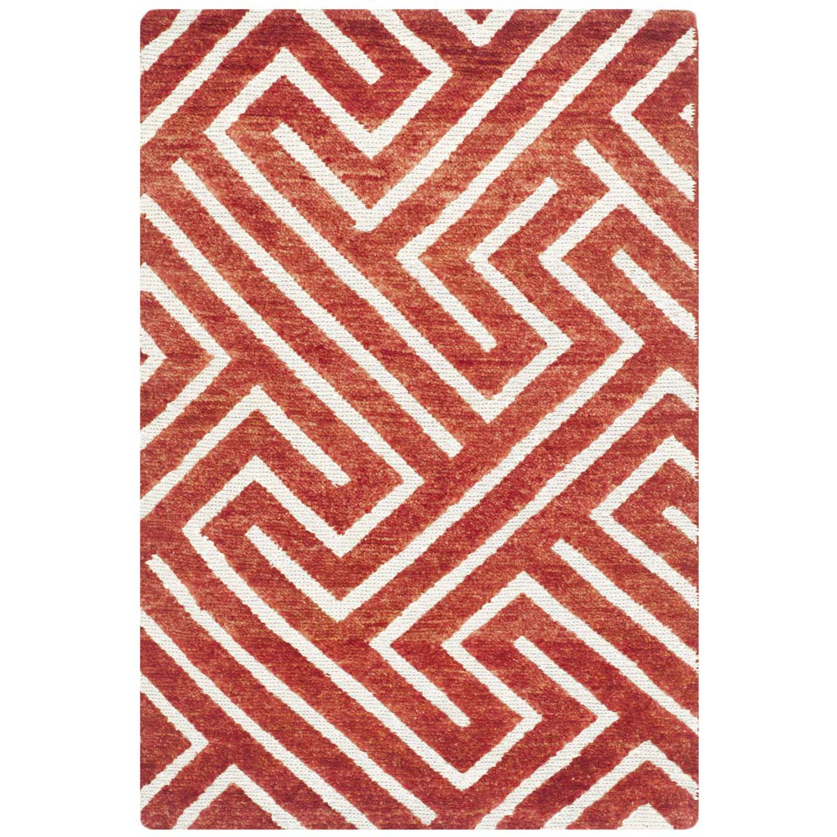 Safavieh Santa Fe 535 Rug, STF535 - Rust / Silver