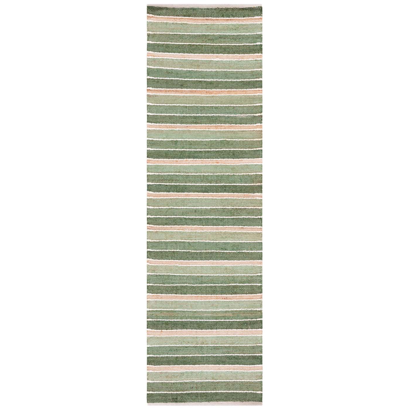 Safavieh Striped Kilim 312 Rug, STK312 - Green / Natural