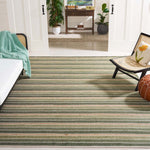 Safavieh Striped Kilim 312 Rug, STK312 - Green / Natural