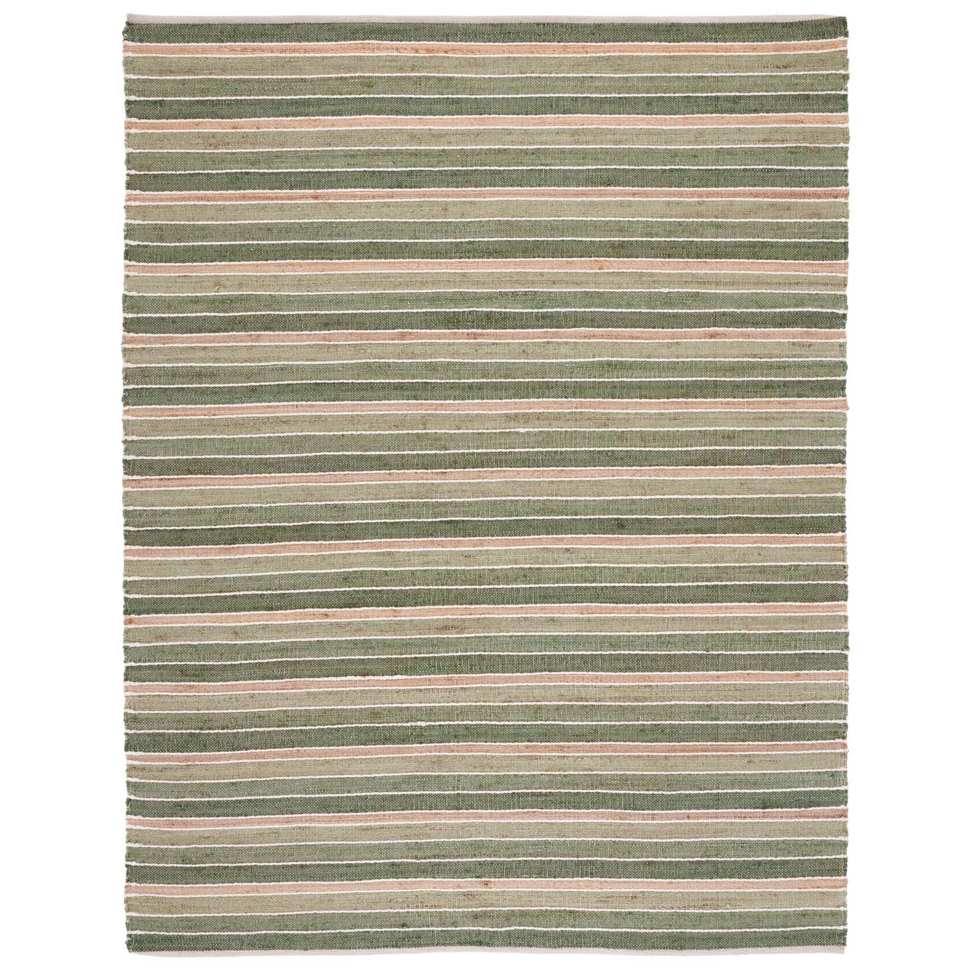 Safavieh Striped Kilim 312 Rug, STK312 - Green / Natural