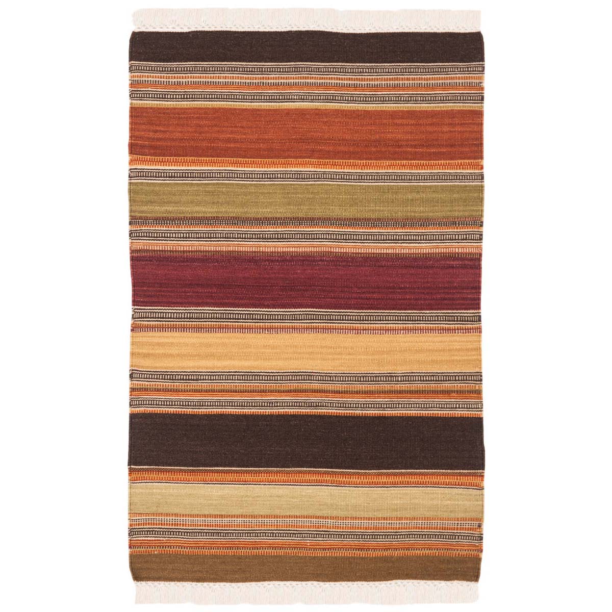 Safavieh Striped Kilim 315 Rug, STK315 - Gold