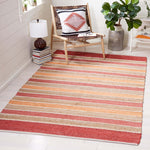 Safavieh Striped Kilim 316 Rug, STK316 - Rust / Red