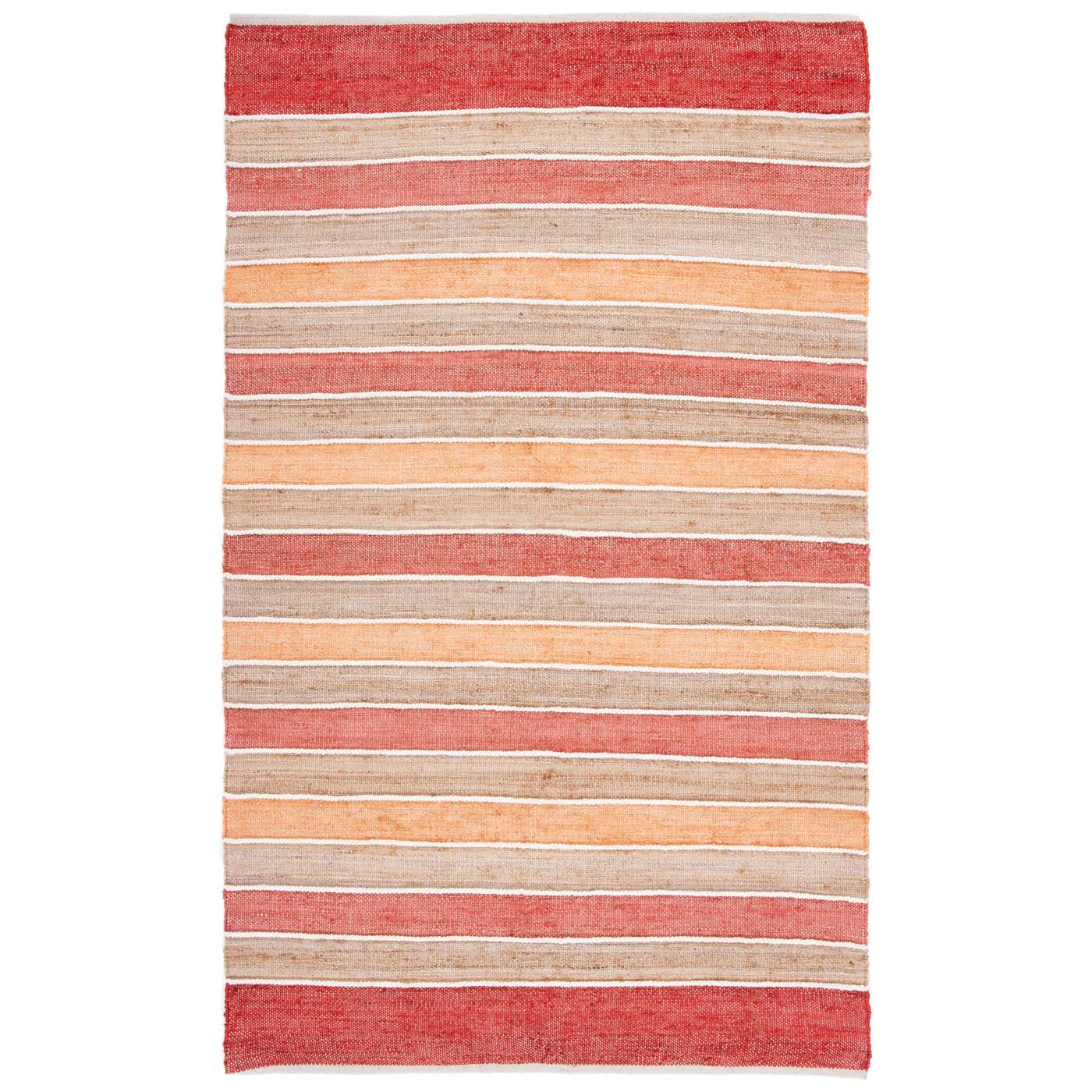 Safavieh Striped Kilim 316 Rug, STK316 - Rust / Red