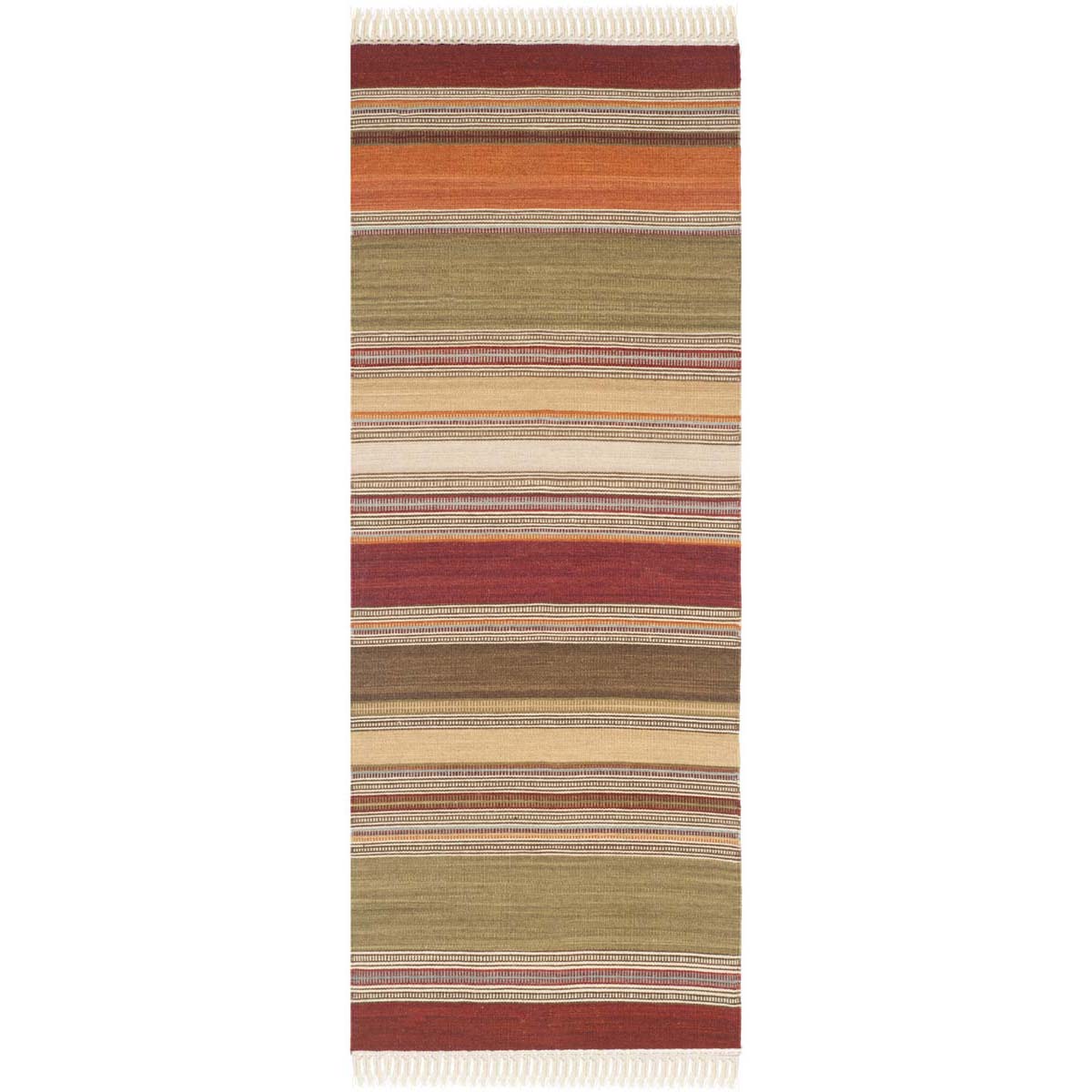 Safavieh Striped Kilim 317 Rug, STK317 - Green