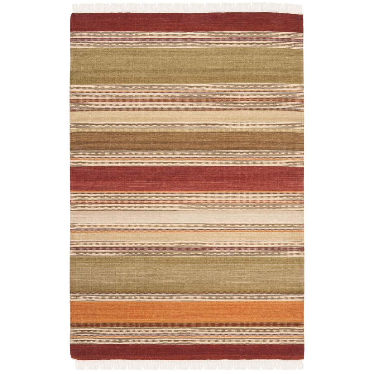 Safavieh Striped Kilim 317 Rug, STK317 - Green