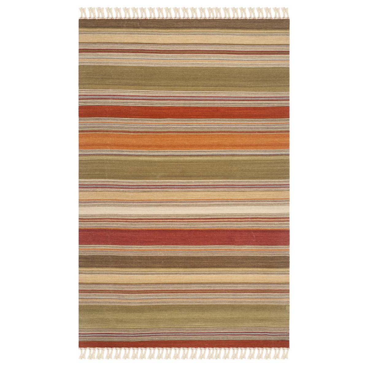 Safavieh Striped Kilim 317 Rug, STK317 - Green