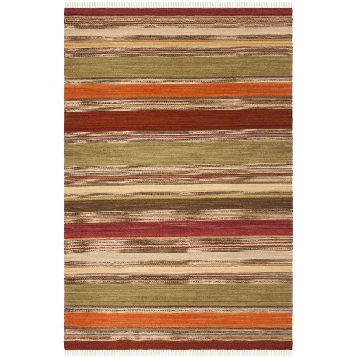 Safavieh Striped Kilim 317 Rug, STK317 - Green