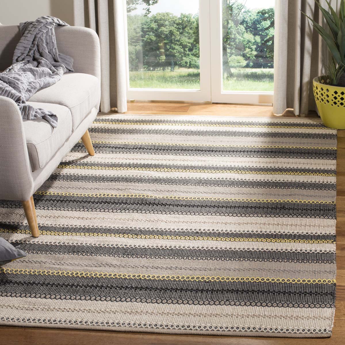 Safavieh Striped Kilim 412 Rug, STK412 - Grey