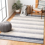 Safavieh Striped Kilim 502 Rug, STK502 - Ivory / Navy