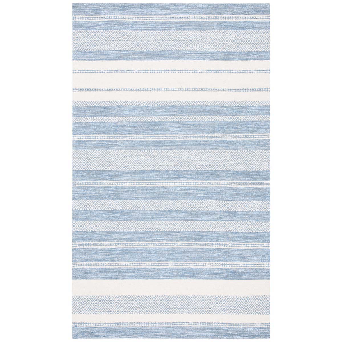 Safavieh Striped Kilim 503 Rug, STK503 - Ivory / Blue