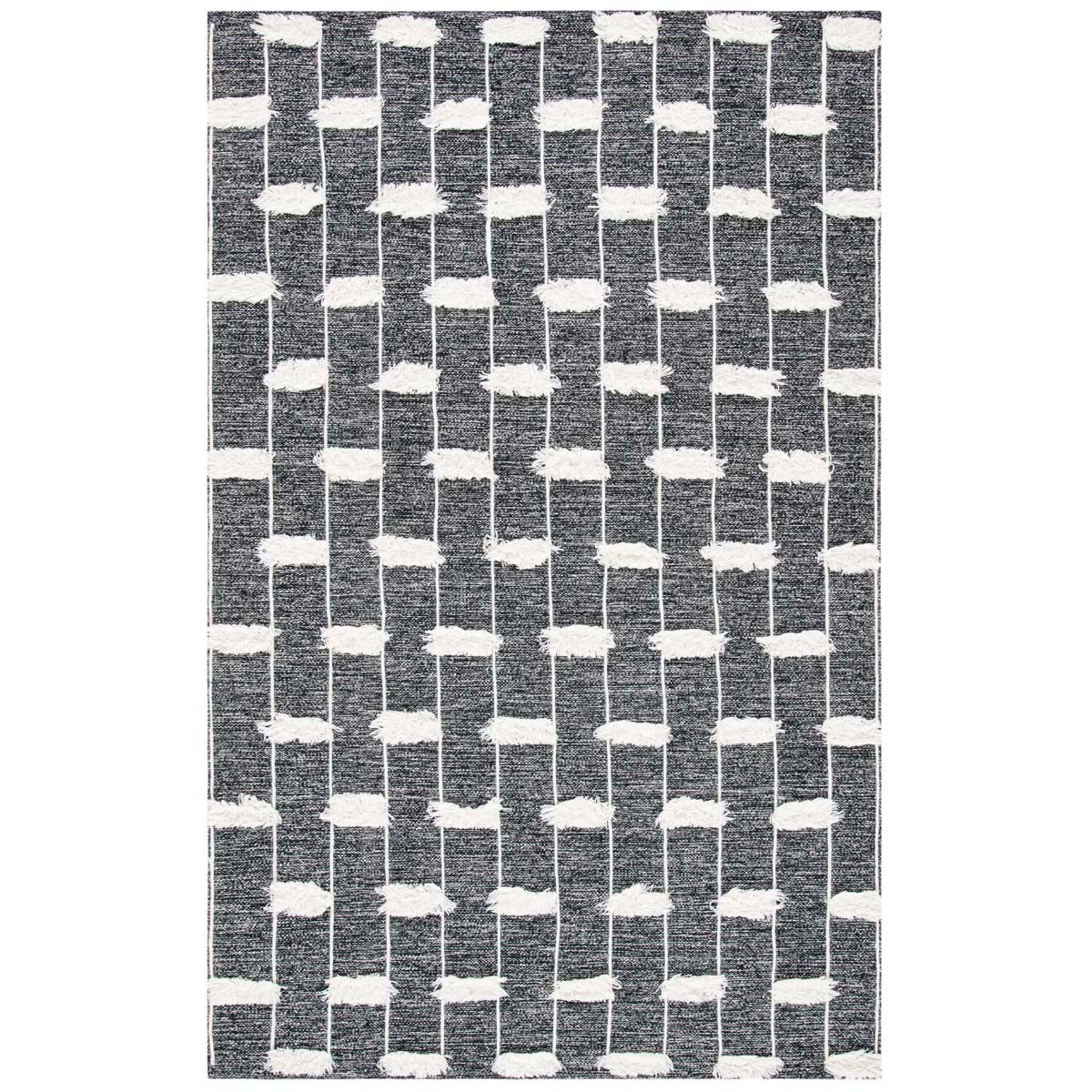 Safavieh Striped Kilim 508 Rug, STK508 - Black / Ivory