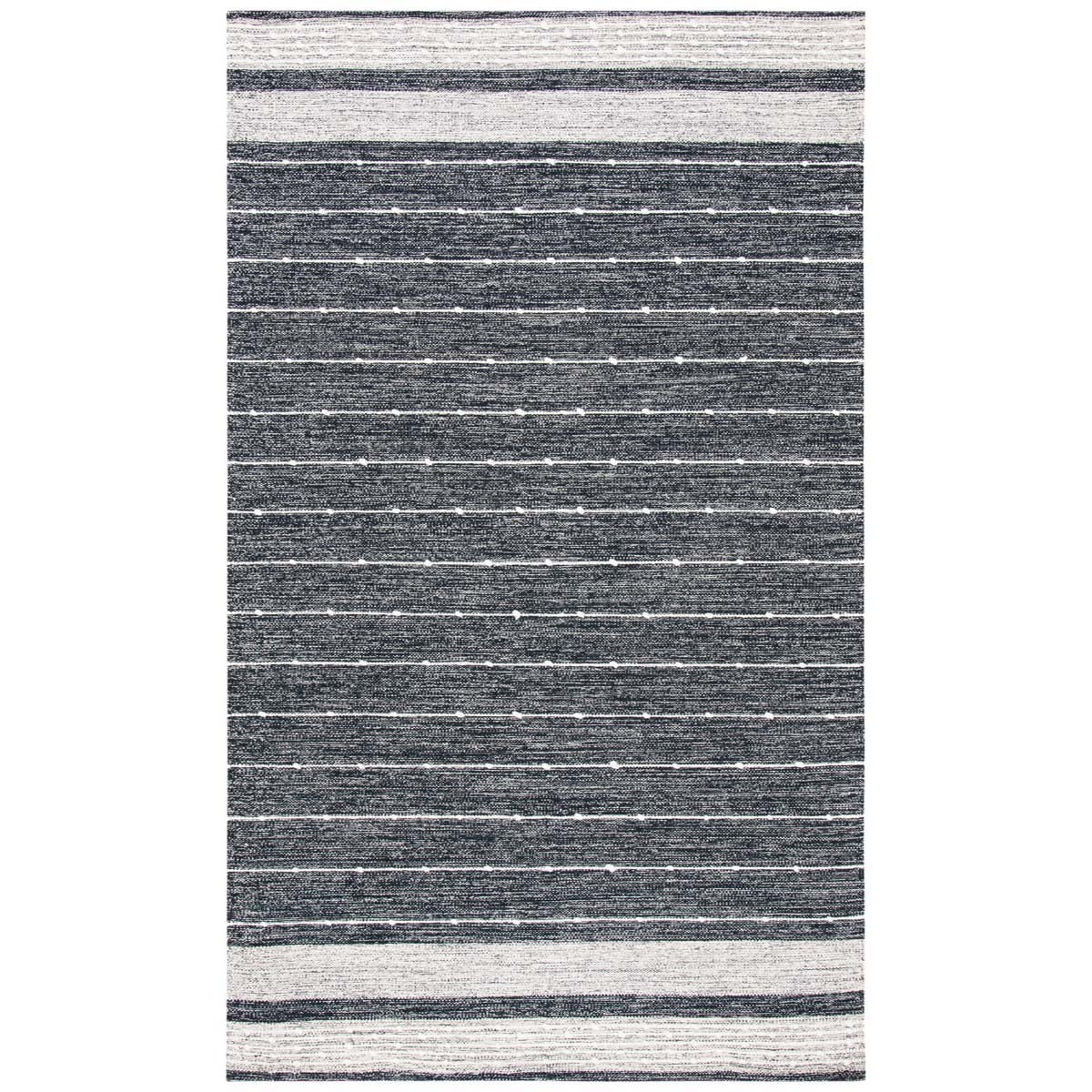 Safavieh Striped Kilim 509 Rug, STK509 - Black / Ivory