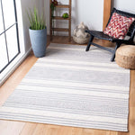 Safavieh Striped Kilim 511 Rug, STK511 - Silver / Ivory