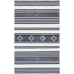 Safavieh Striped Kilim 511 Rug, STK511 - Black / Ivory