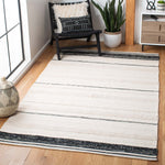 Safavieh Striped Kilim 512 Rug, STK512 - Ivory / Black