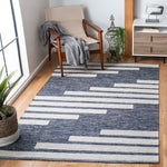 Safavieh Striped Kilim 514 Rug, STK514 - Navy / Ivory