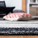 Safavieh Striped Kilim 518 Rug, STK518 - Black / Ivory