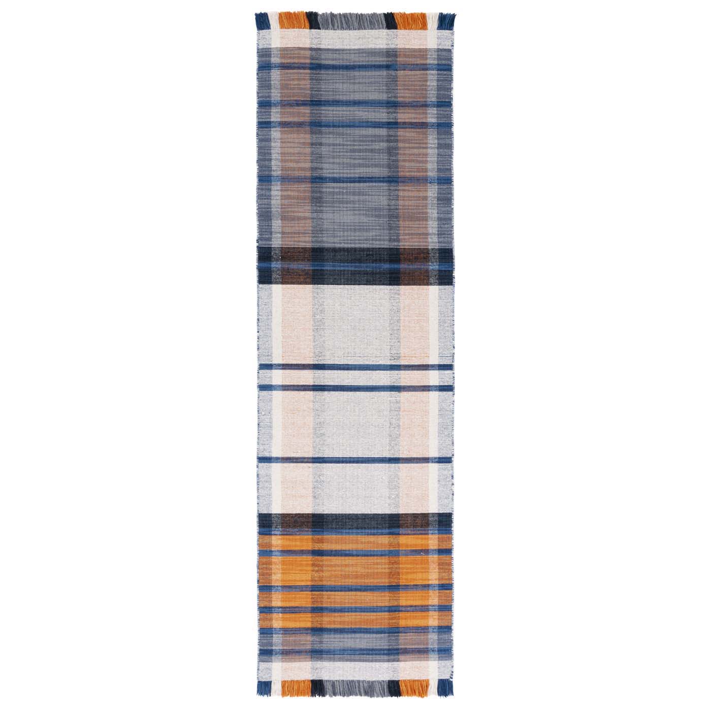 Safavieh Striped Kilim 702 Rug, STK702 - Orange / Blue