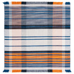 Safavieh Striped Kilim 702 Rug, STK702 - Orange / Blue