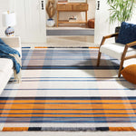 Safavieh Striped Kilim 702 Rug, STK702 - Orange / Blue