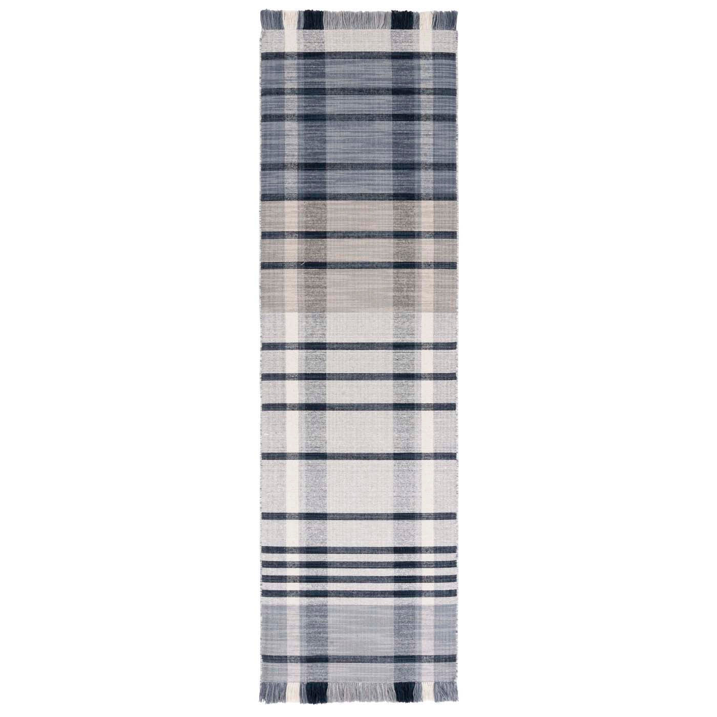 Safavieh Striped Kilim 704 Rug, STK704 - Light Grey / Black