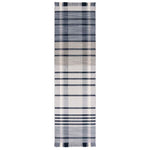 Safavieh Striped Kilim 704 Rug, STK704 - Light Grey / Black