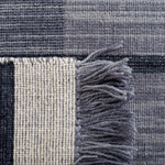 Safavieh Striped Kilim 704 Rug, STK704 - Light Grey / Black