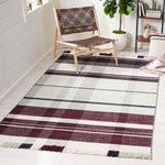 Safavieh Striped Kilim 705 Rug, STK705 - Ivory / Grey