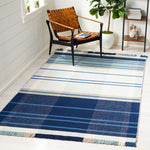 Safavieh Striped Kilim 707 Rug, STK707 - Blue / Beige