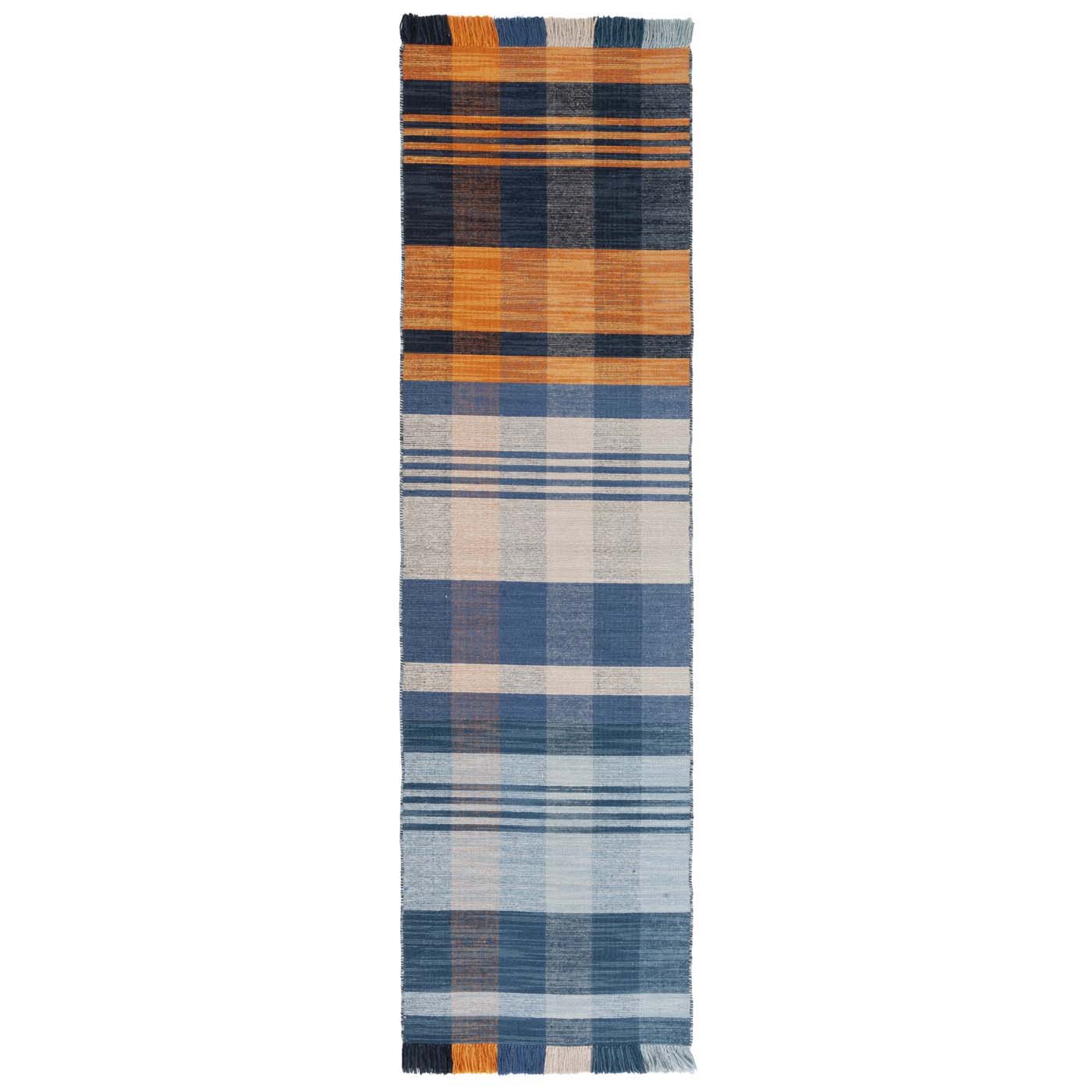 Safavieh Striped Kilim 708 Rug, STK708 - Orange / Blue