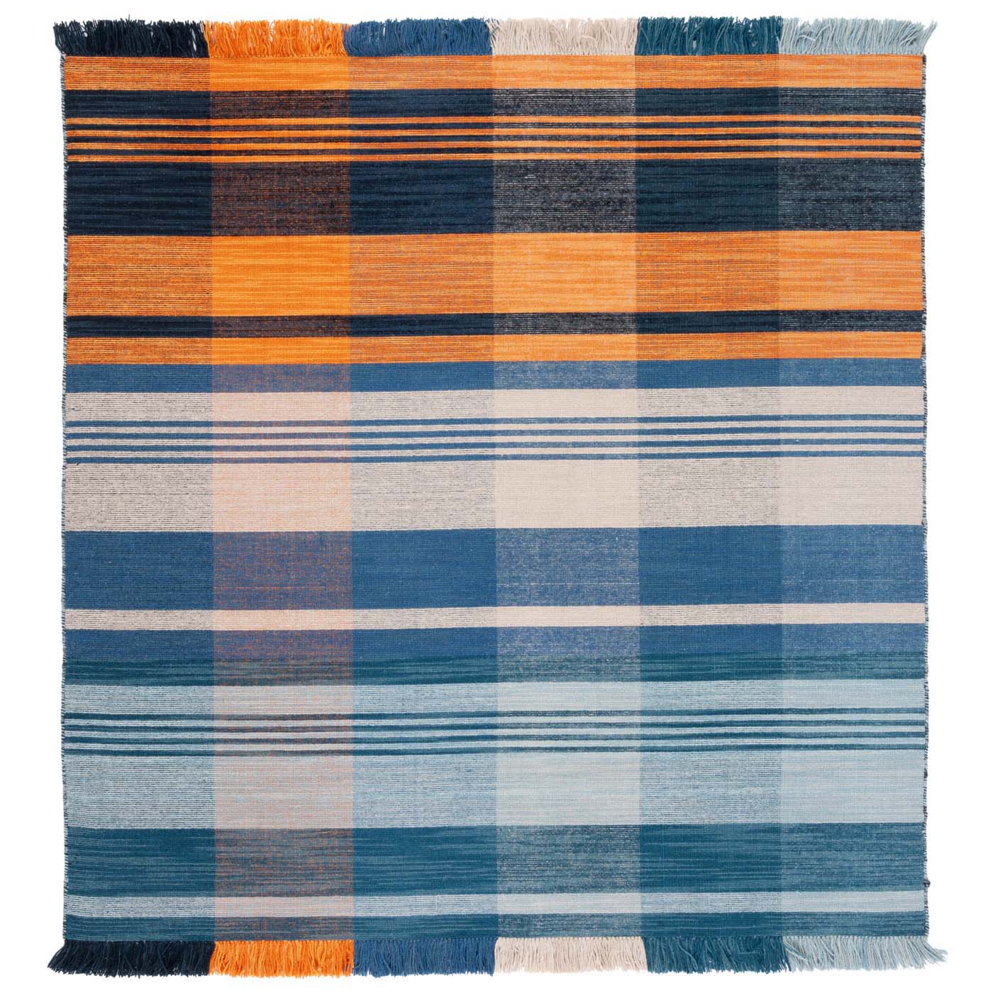 Safavieh Striped Kilim 708 Rug, STK708 - Orange / Blue