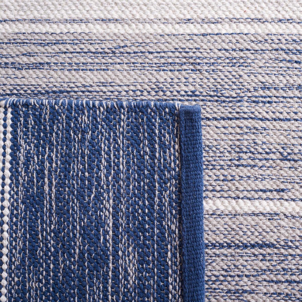 Safavieh Striped Kilim 804 Rug, STK804 - Grey / Blue