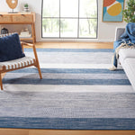 Safavieh Striped Kilim 804 Rug, STK804 - Grey / Blue