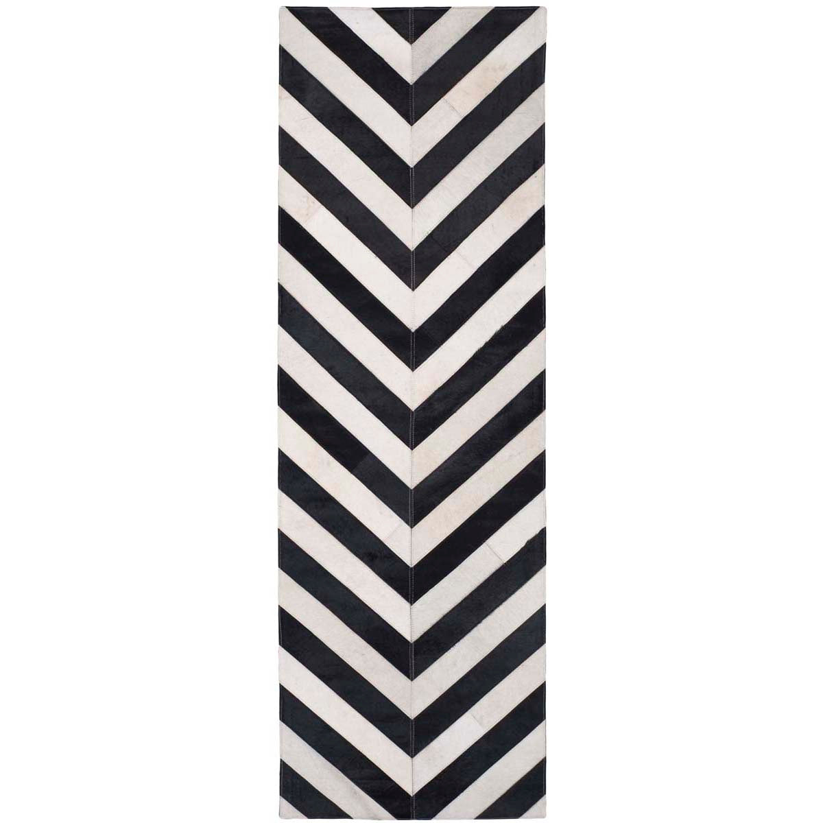 Safavieh Studio Leather 122 Rug, STL122 - White / Black