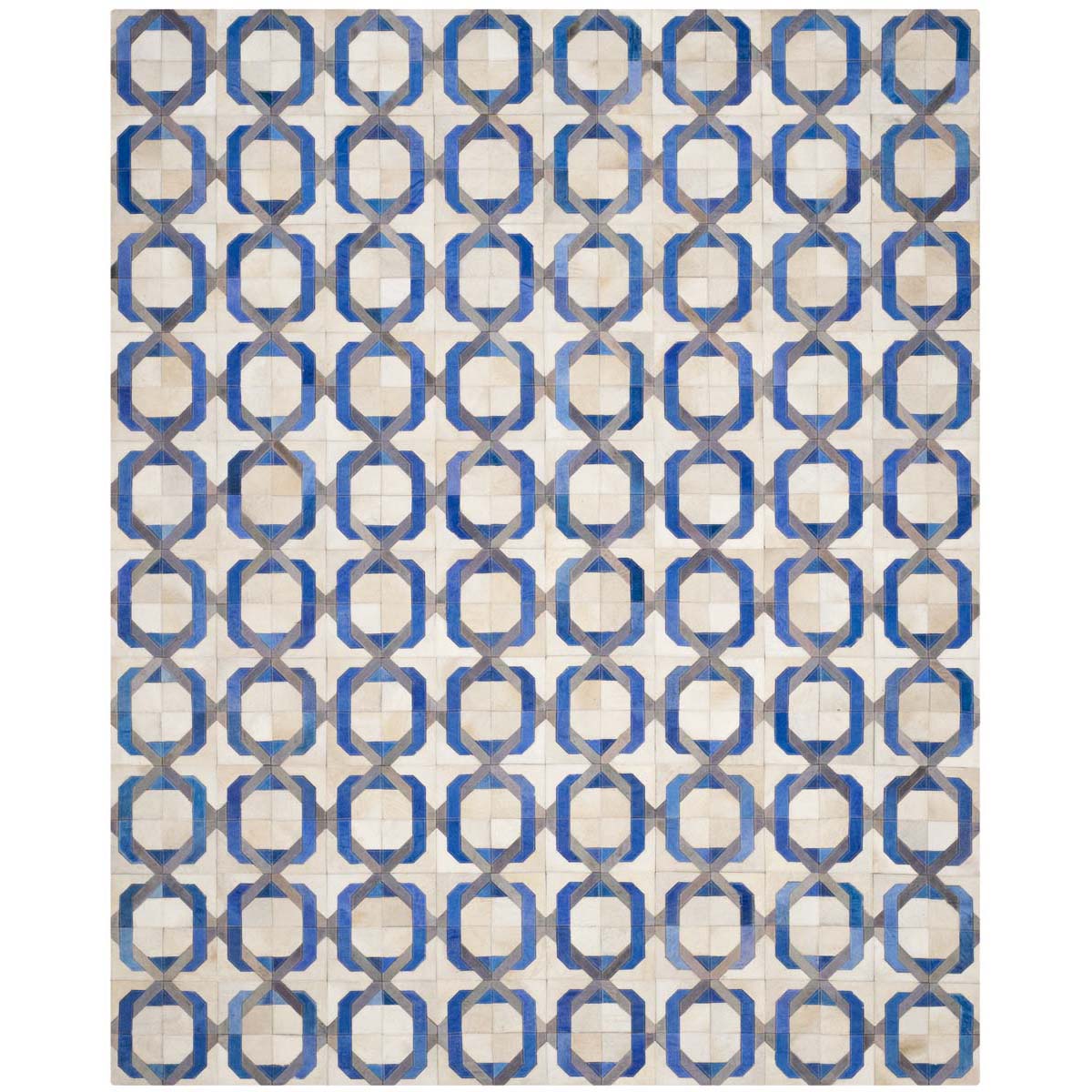 Safavieh Studio Leather 163 Rug, STL163 - Ivory / Multi