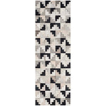 Safavieh Studio Leather 172 Rug, STL172 - Ivory / Black