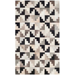 Safavieh Studio Leather 172 Rug, STL172 - Ivory / Black