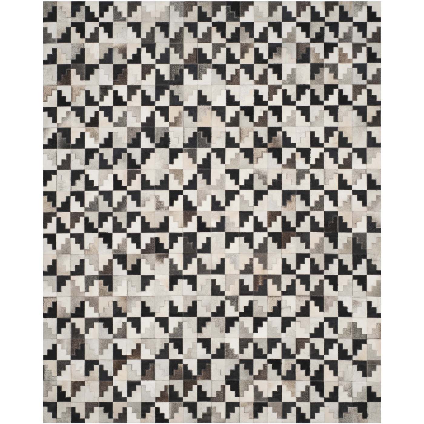 Safavieh Studio Leather 172 Rug, STL172 - Ivory / Black