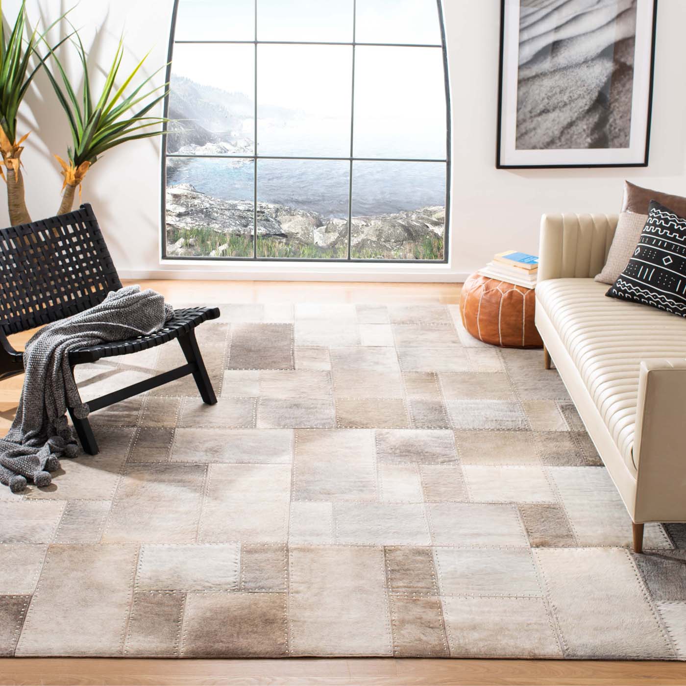 Safavieh Studio Leather 174 Rug, STL174 - Grey