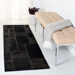 Safavieh Studio Leather 174 Rug, STL174 - Black