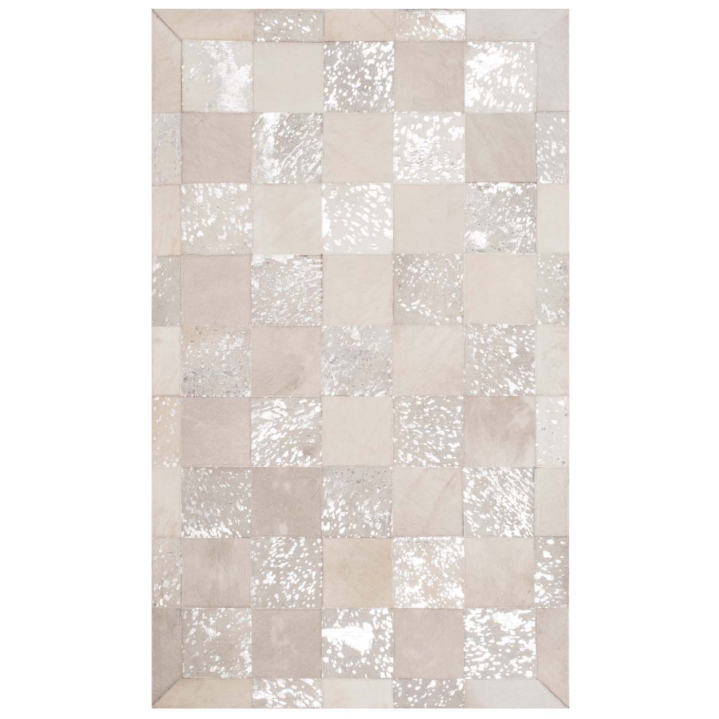 Safavieh Studio Leather 214 Rug, STL214 - Ivory / Silver