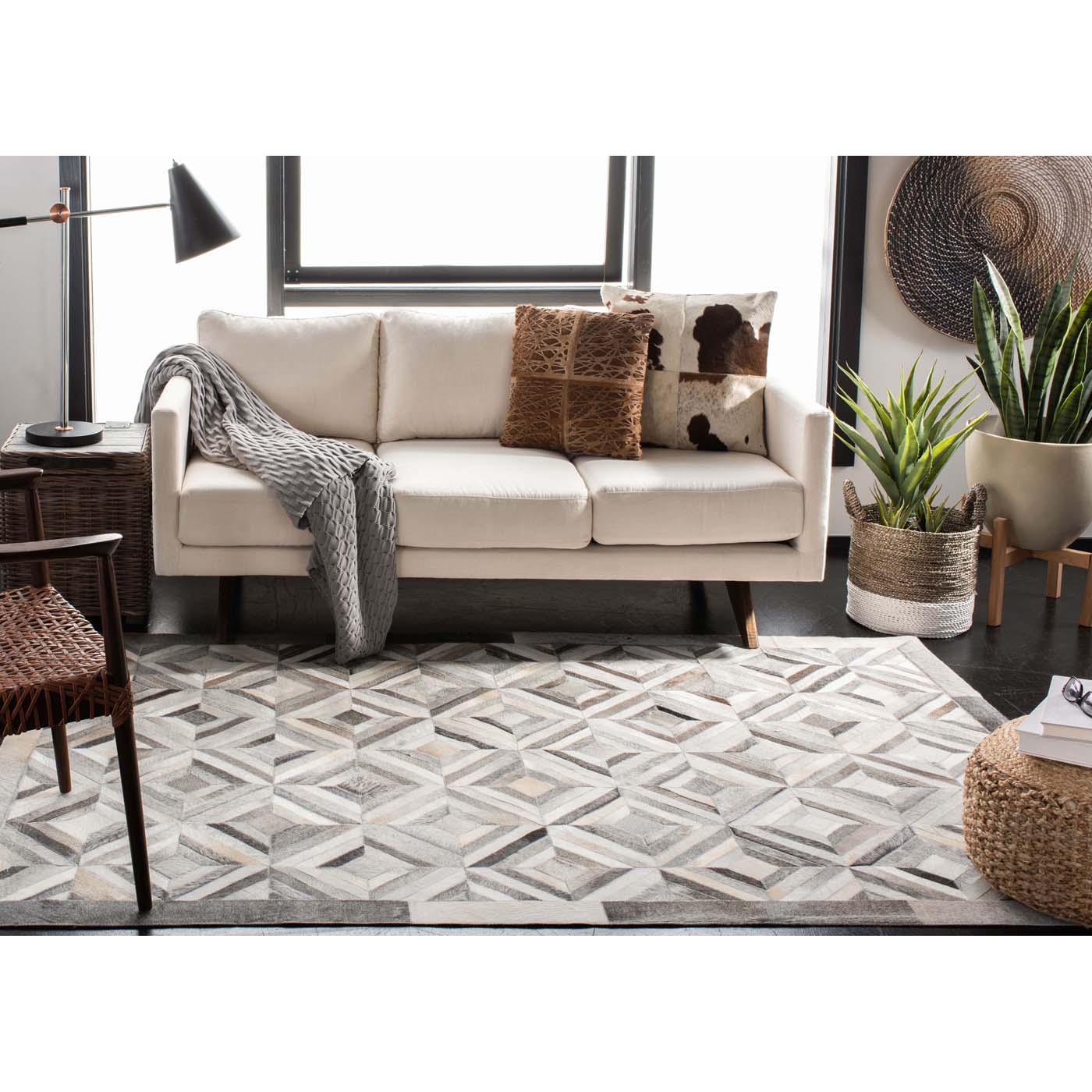 Safavieh Studio Leather 216 Rug, STL216 - Grey