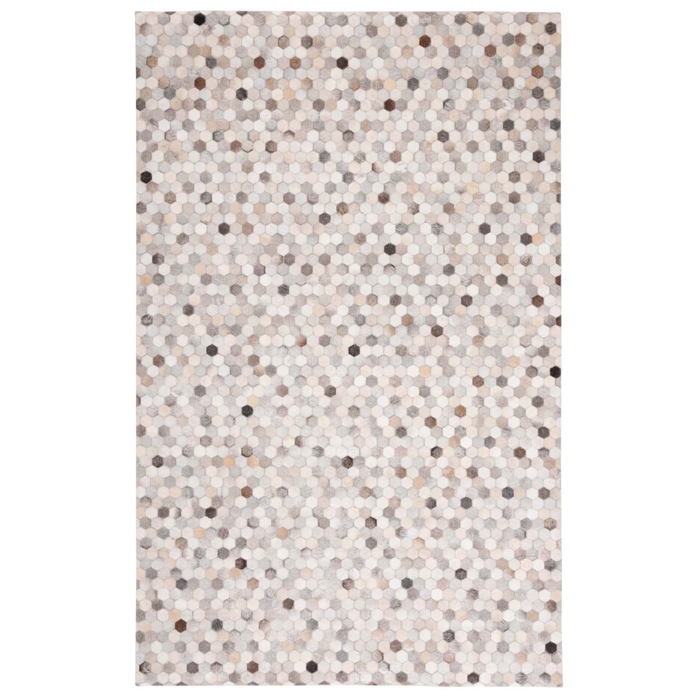 Safavieh Studio Leather 217 Rug, STL217 - Ivory / Grey