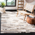 Safavieh Studio Leather 218 Rug, STL218 - Grey / Ivory