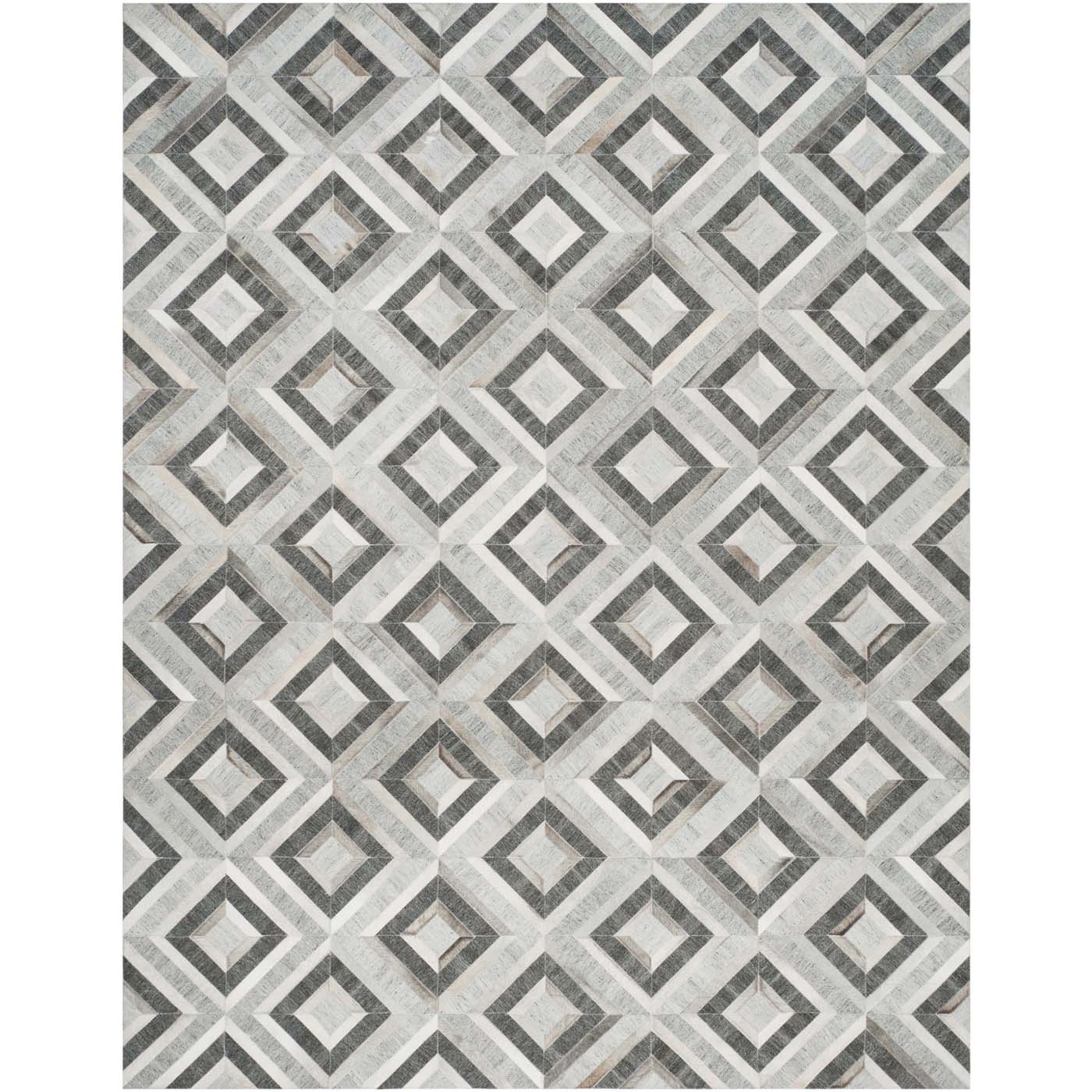 Safavieh Studio Leather 221 Rug, STL221 - Ivory / Dark Grey