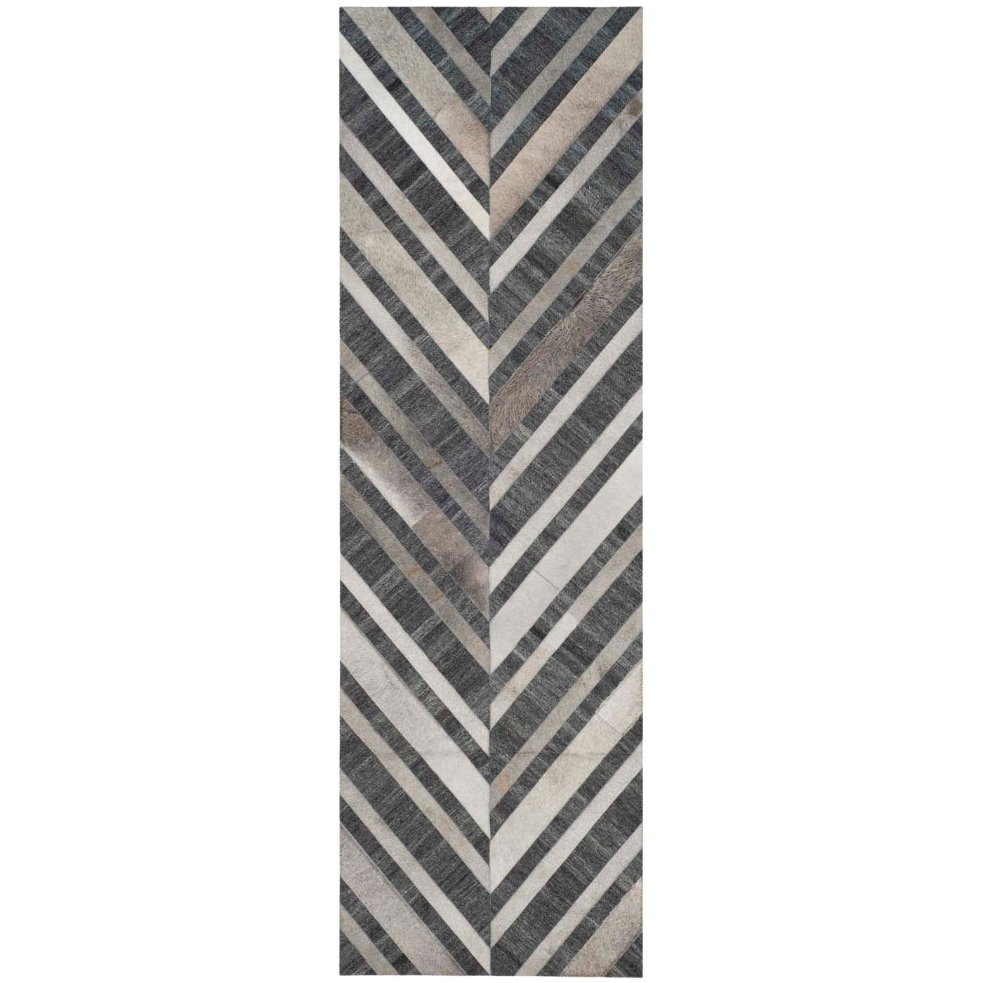 Safavieh Studio Leather 223 Rug, STL223 - Ivory / Dark Grey