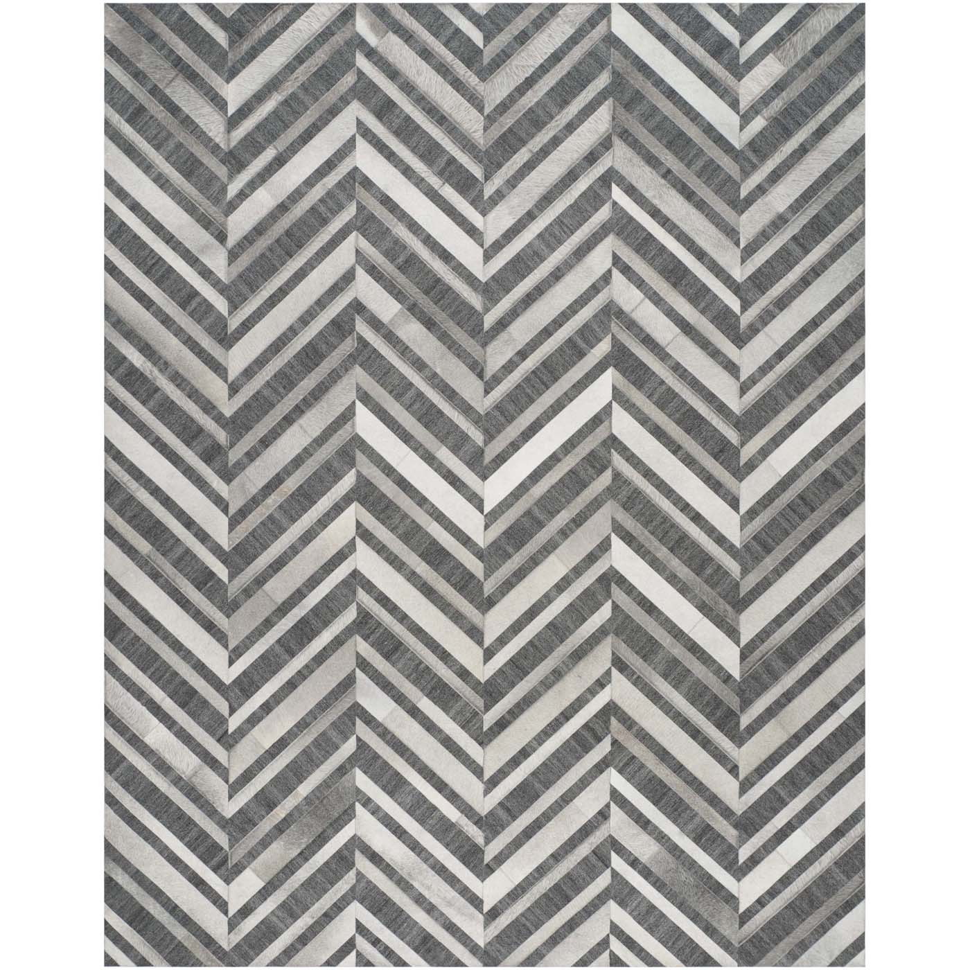 Safavieh Studio Leather 223 Rug, STL223 - Ivory / Dark Grey