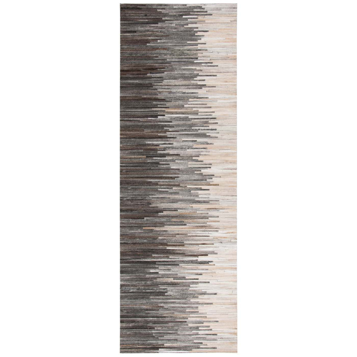 Safavieh Studio Leather 225 Rug, STL225 - Charcoal / Ivory