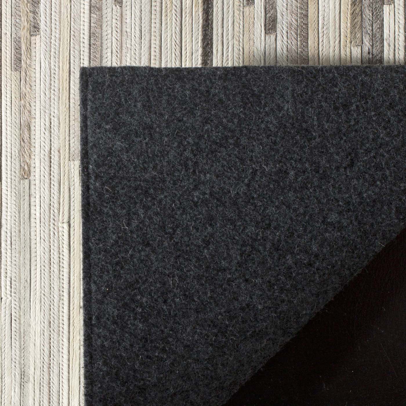 Safavieh Studio Leather 225 Rug, STL225 - Charcoal / Ivory